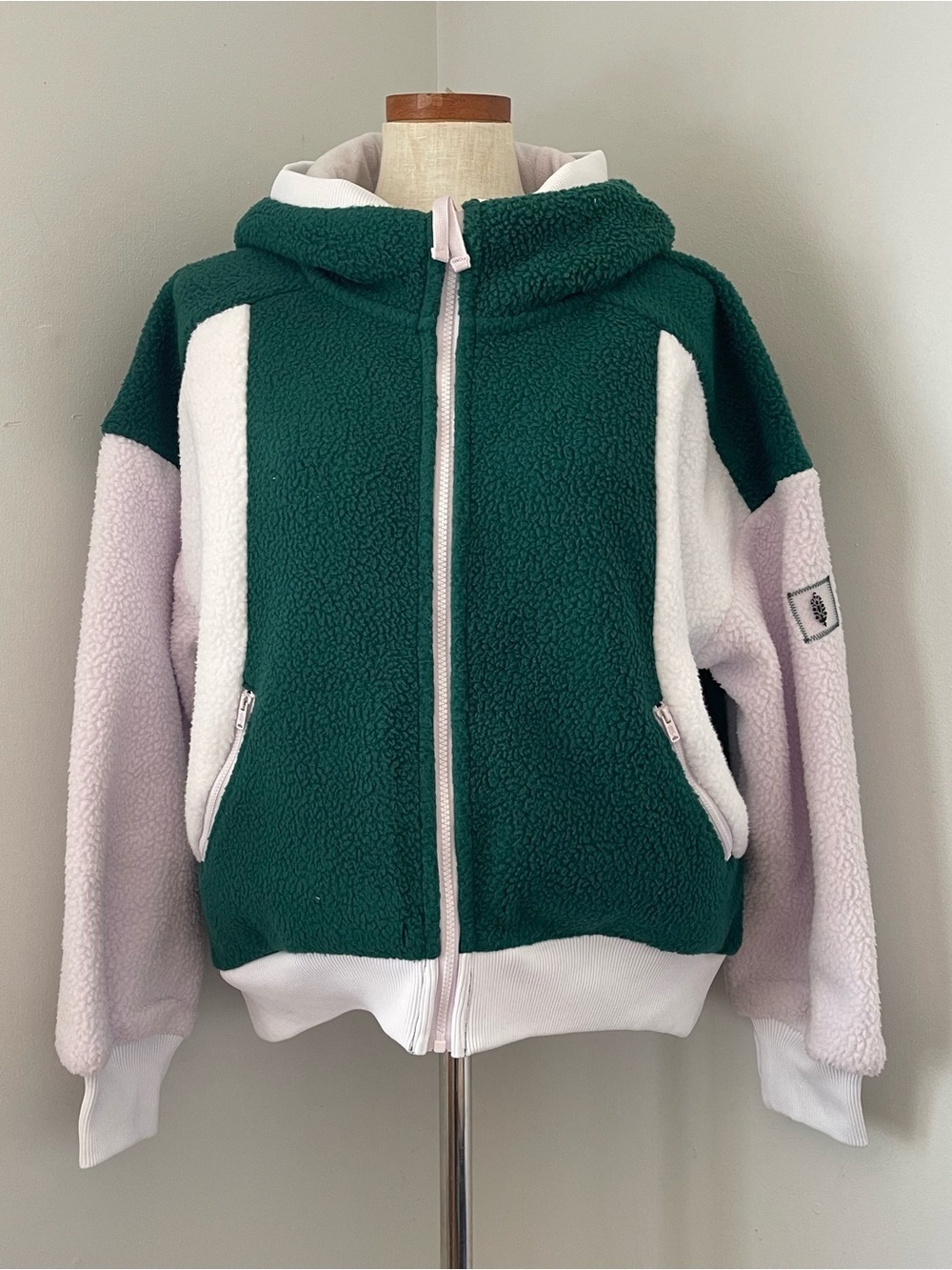 Free People Movement Hit The Slopes Full Zip fleece pullover NWOT Small
